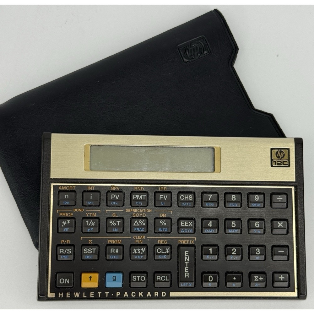 Vintage HP 12C Financial Calculator Tested Working w Original Case Malaysia